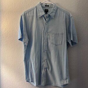 NWT J.Crew Short Sleeve Chambray Button Down Shirt | Classic Preppy | Size L